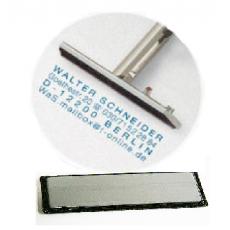 Textplatte 34x8mm Stiftstempel (vierzeilig)